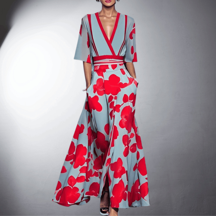 Lena™ | Elegante handgemaakte bloemenjurk