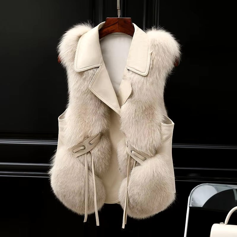 Isabella™ Luxe gilet van imitatiebont
