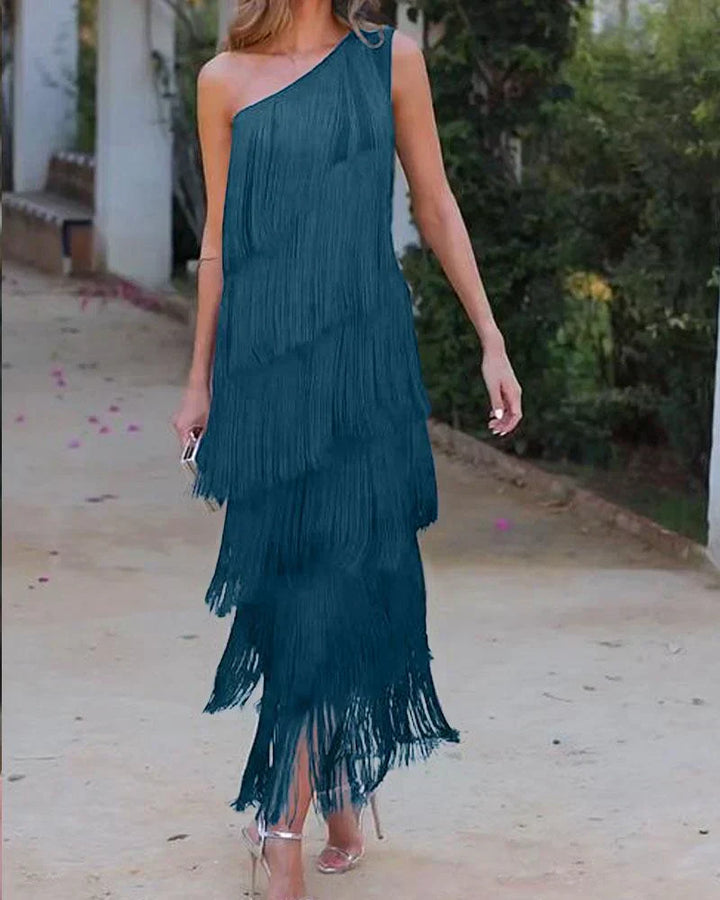 Dalia - Elegante jurk met franjes