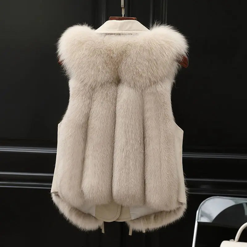 Isabella™ Luxe gilet van imitatiebont