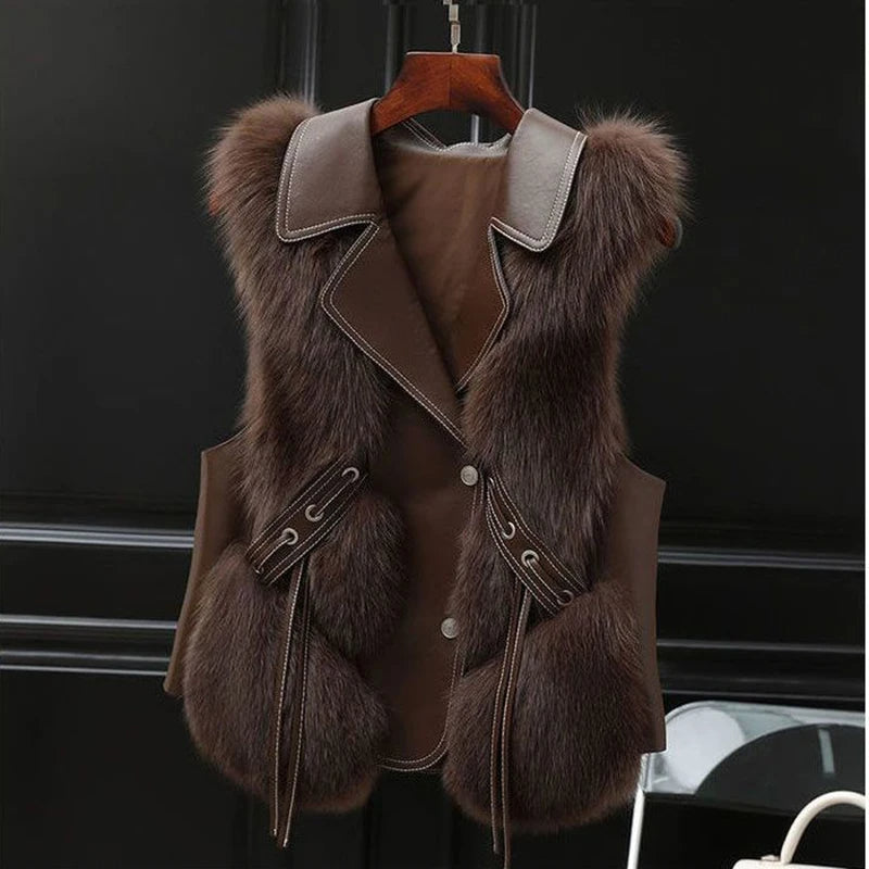 Isabella™ Luxe gilet van imitatiebont